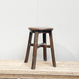 Round Top Stool with Detail