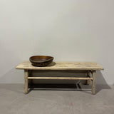 Rustic Antique Hall Table / Bench Seat