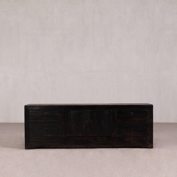 25050 Low Sideboard Black 1570x 400x 540H