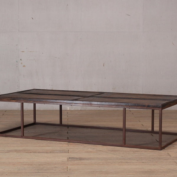 25104 Reclaimed Pine & Iron Coffee Table 1780 x 800 x 380H