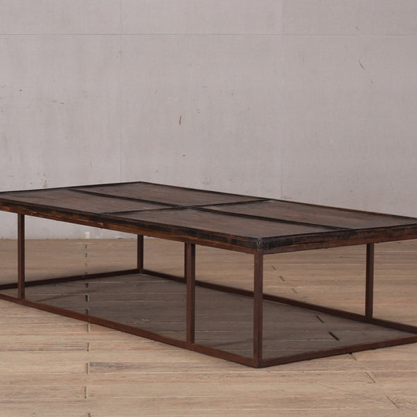 25104 Reclaimed Pine & Iron Coffee Table 1780 x 800 x 380H