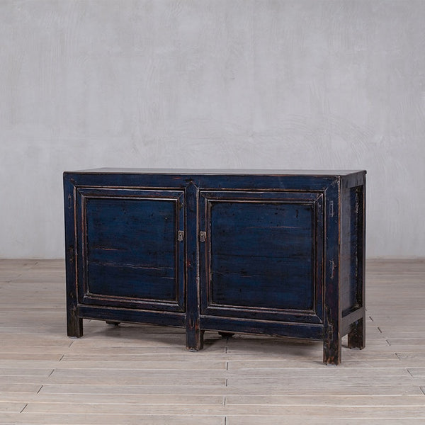 25111 High Gloss Navy Cabinet 1490 x 400 x 870H