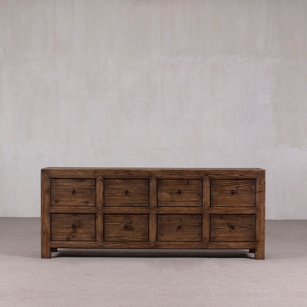 25123 Large Reclaimed Drawers NATURAL 2240 x 450 x 900H