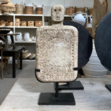 Limestone Statue on stand 