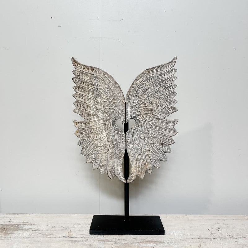 Wooden Wings on Stand