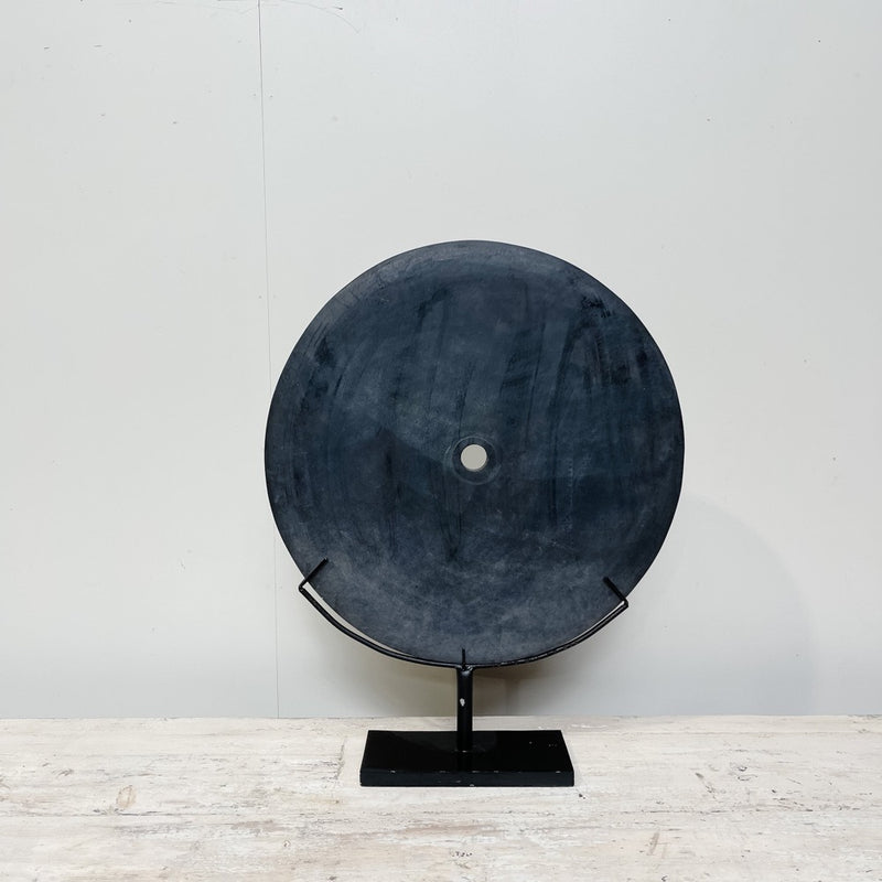 Black Wedding Stone on Stand