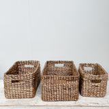 Water Hyacinth Basket Rectangular