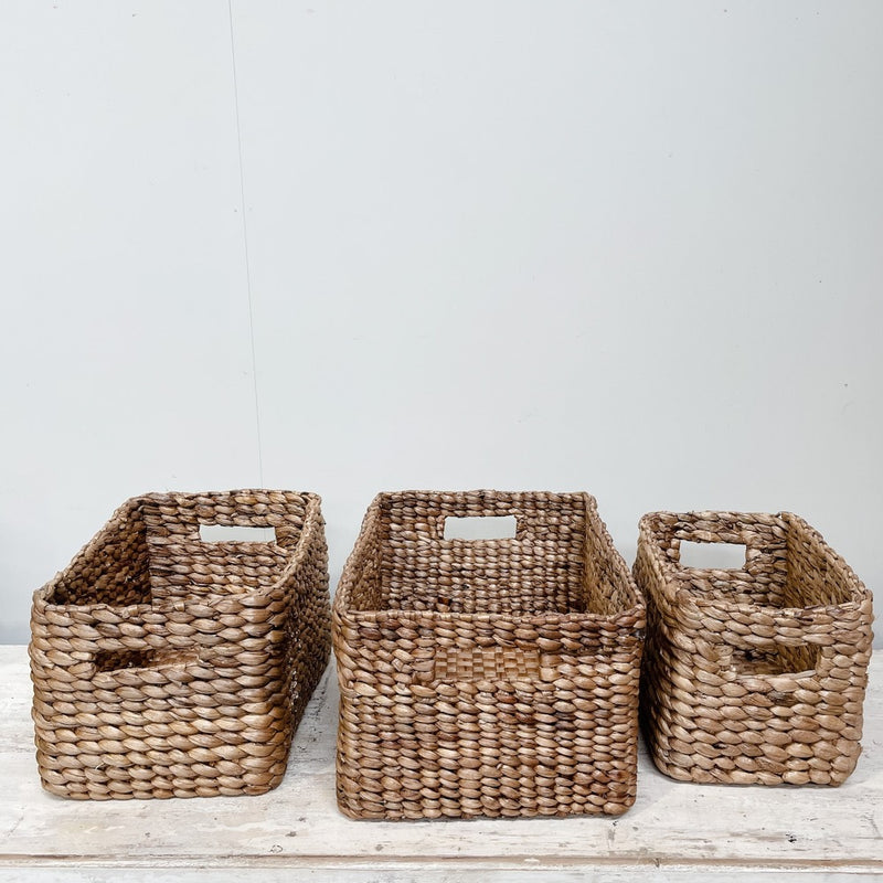 Water Hyacinth Basket Rectangular