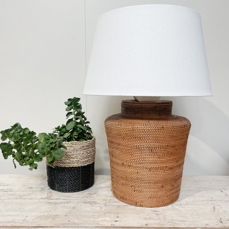 Rattan Lamp Base Only (380mmH)