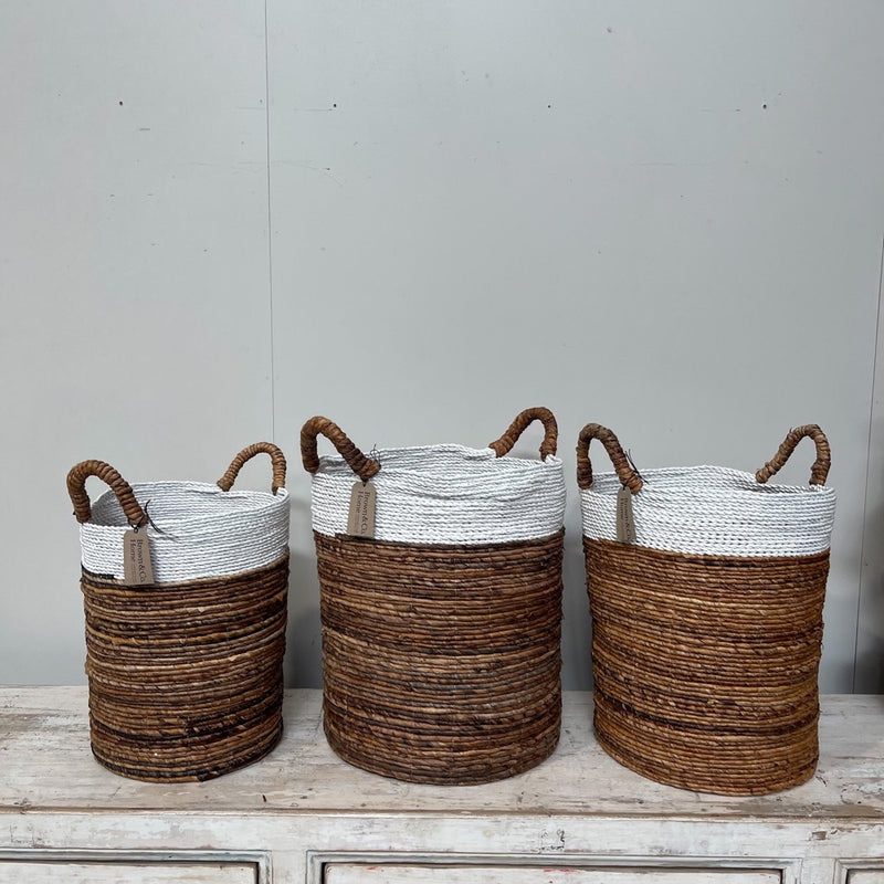 Woven Tall Basket (Three Sizes)