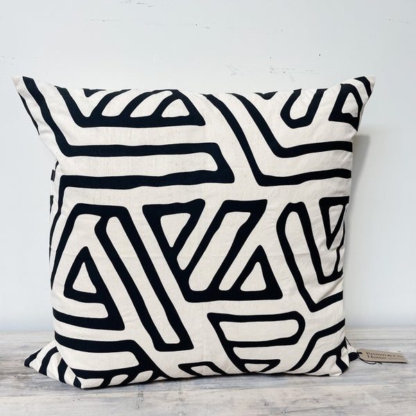 Natural w Black Zag Cushion Cover ONLY