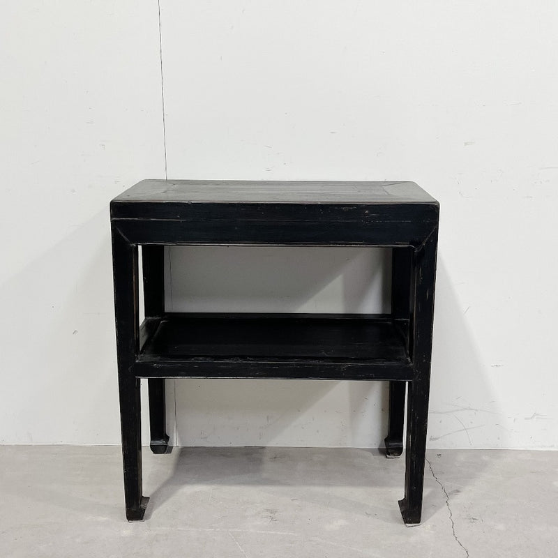 Antique Black Side Table c.1920 (770x380x850)