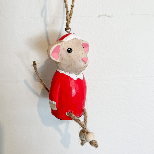 Wooden Mouse Hanging