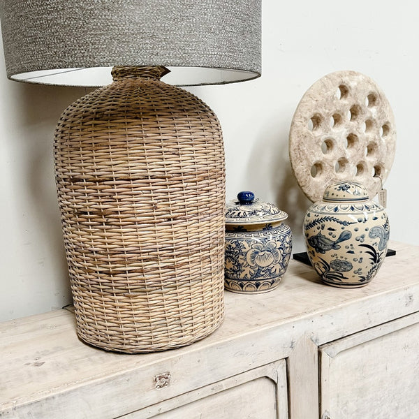 Rattan Lamp Base