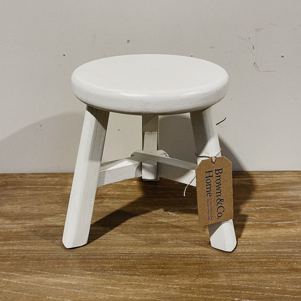 Round Top Elm Stool XS