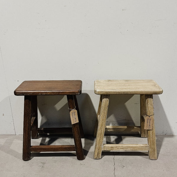 Reclaimed Elm Stool