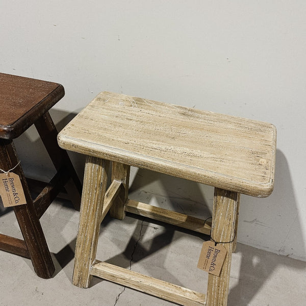 Rectangular Top Stool ELM