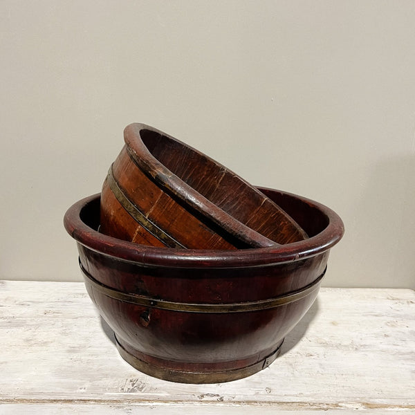 Antique Pine Bowl 