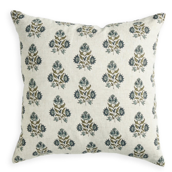 Walter G - Ankara Slate (Hand Block Printed) Cushion Cover ONLY 