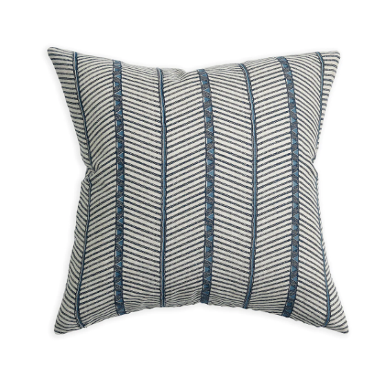 Walter G - Zanzibar Azure (Hand Block Printed) Cushion Cover ONLY