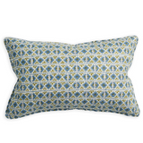 Walter G - Ishtar Moss Azure (Hand Block Printed) Cushion Cover ONLY