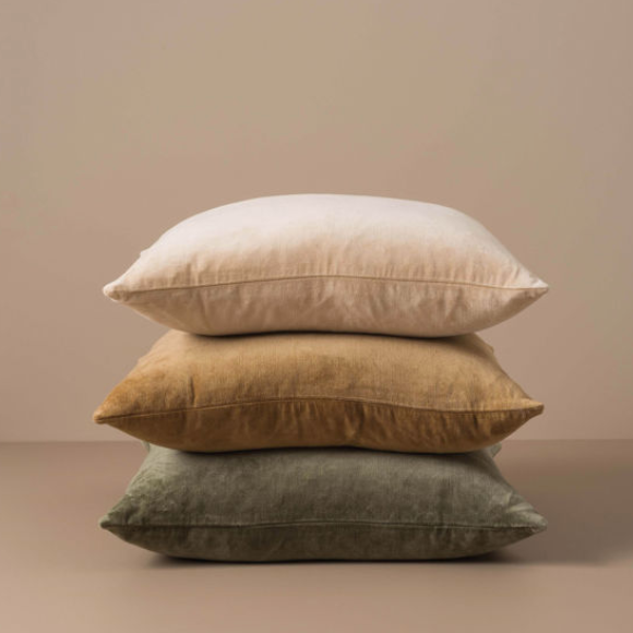 Citta - Cotton Velvet Sage Cushion Cover ONLY