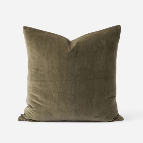 Citta - Cotton Velvet Sage Cushion Cover ONLY