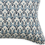 Walter G - Cirali Azure (Hand Block Printed) Cushion Cover ONLY 