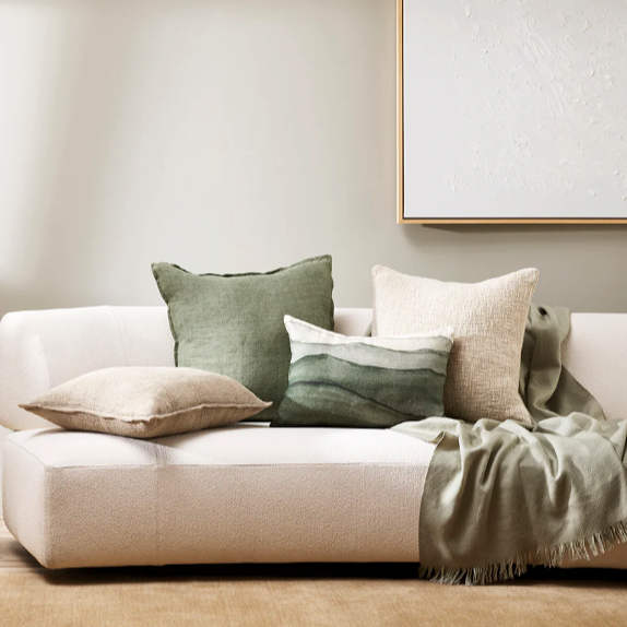 BAYA - Cassia Sage Cushion Cover + Inner