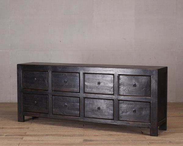 25124 Reclaimed Drawers BLACK 2240 x 450  x 900H