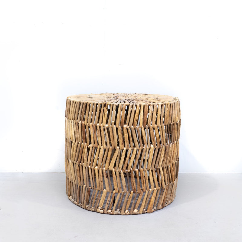 Water Hyacinth Round Side Stool / Table