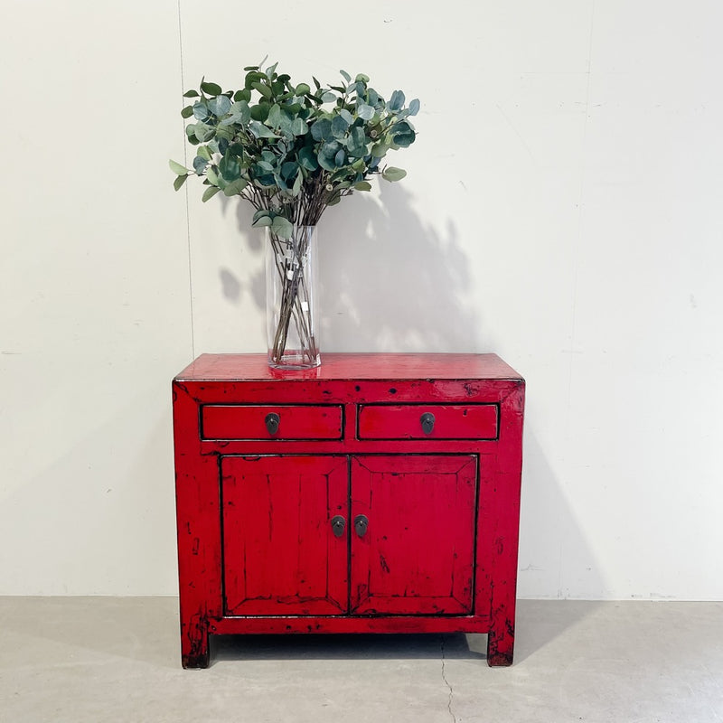 Red Antique Cabinet