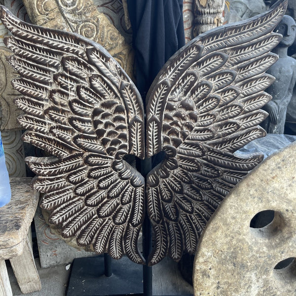 Wooden Wings on Stand