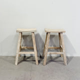 Saddle Top Stool (Recycled Elm) 520,650&750H