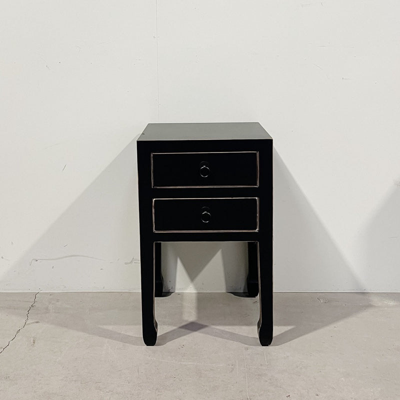 Black bedside table