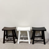 Saddle Top Stool LOW (THREE COLOURS)