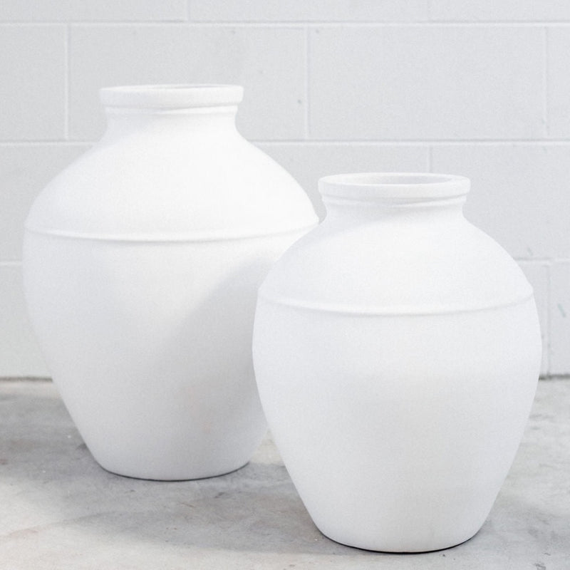 Milky White Vase MEDIUM