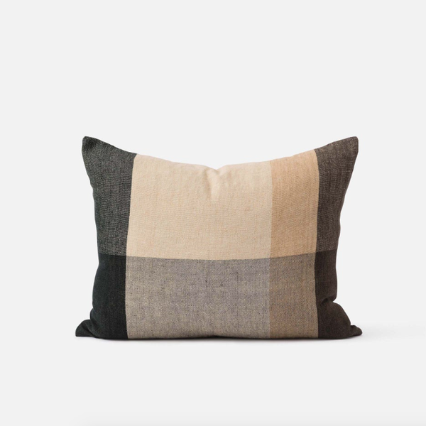 Citta Morandi Handwoven Linen Nori/Multi Cushion Cover 