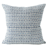 Walter G - Condesa Azure ( Hand Block Printed ) Cushion Cover ONLY 50x50