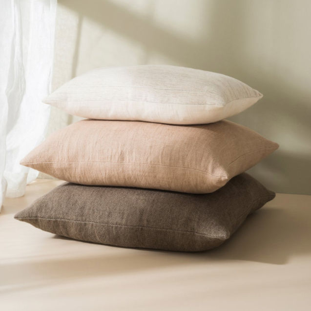 Citta Heavy Linen Jute Quinoa Cushion Cover 