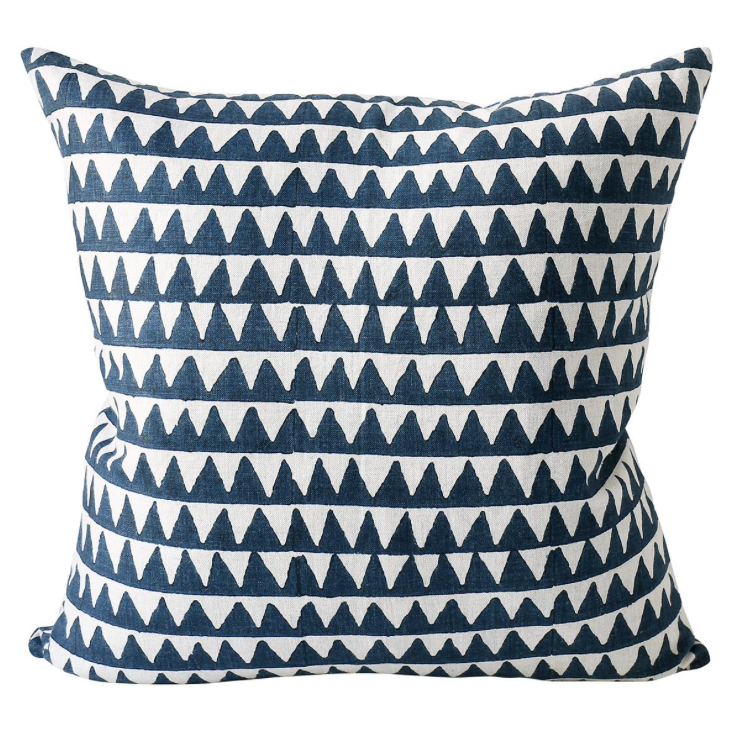 Walter G Pyramids Indian Teal (Hand Block Printed) Cushion Cover