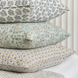 Walter G - Uluwatu Wasabi (Hand Block Printed) Cushion Cover ONLY 55x55