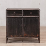 Reclaimed Pine Black/ Brown Rustic Cabinet / Bedside Table